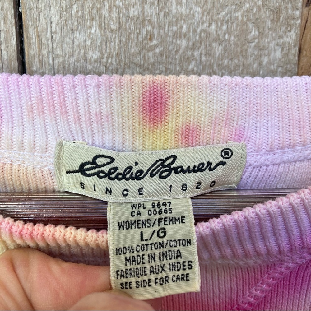 Tye Dyed Eddie Bauer Sweatshirt L - Picture 4 of 5